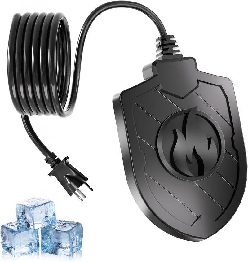 We-buys Bird Bath Heater for Outdoors in Winter, 100W Birdbath Water Heater Submersible for Winter Full-Covered Aluminum, Heated Bird Bath Deicer Thermostatic Control for Yard Patio Small Pond(Black) - Image 1